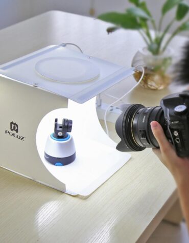 2 LED panels mini folding portable studio
